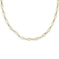 thumbnail image 1 of 14K Two-Tone Gold necklace Beaded 18 in 4 mm Fancy Mirror Bead, 1 of 2