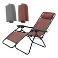 thumbnail image 3 of Coussin Repose-Tête Anti-Inclinable pour Chaise Longue de Patio Jardin - Café, 3 of 7