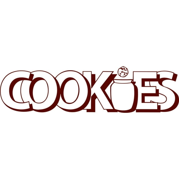 Cookies Picture Art - Peel & Stick Vinyl Wall Decal Sticker Size : 10 X 40 Inches