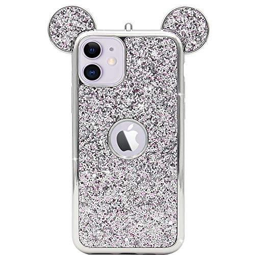 Mc Fashion Iphone 11 Case Cute 3d Sparkly Bling Glitter Mickey Mouse Ears Case For Teens