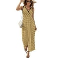 thumbnail image 2 of Ice Cream Cone Dress Fashion Boho Beach Long Dresses Female Party Printed Maxi Dress, 2 of 9