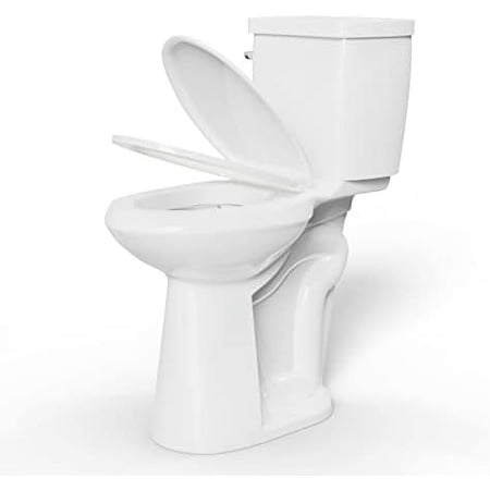 High Toilets For Seniors 21 Inch | 1.28gpf Single Flush Two-piece Extra Tall Toilets | Tall Toilet For Bathrooms Comfort Height Elongated, 12inch Rough-in Extra High Toilet For Tall People, Disabled