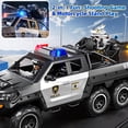 thumbnail image 4 of Coche de policía de juguete MSKOLER Police Truck con luz y sonido para niños de 3 a 8 años, 4 of 9