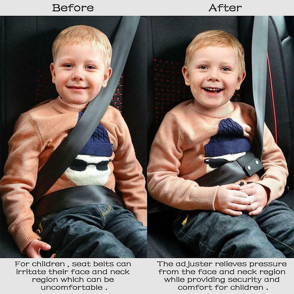 SeatBelt Adjuster Universal Shoulder Neck Strap Positioner Lock Clips for Adults Kids Pregnant Women 4 pack Car Seat Belt Clip 