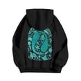 thumbnail image 5 of Bibifish Womens Hoodies Ocean Protection Graphic Printed Hoodies Drawstring Funny Graphic Long Sleeve Hooded Sweatshirts With Pockets, 5 of 7