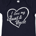 thumbnail image 4 of Inktastic I Love My Aunt and Uncle in White Chalk Heart Boys or Girls Baby Bodysuit, 4 of 5