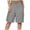 Grey, variant on felwors Women's Elastic Drawstring Waist Linen Blend Wide Leg Shorts Summer Casual Culottes with Pockets (Green, XXL)
