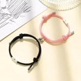 thumbnail image 2 of Set Pulseras Pareja Magnética Luna Y Sol Negro Y Rosa Genérica Luna y Sol, 2 of 3