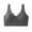 Dark Gray-Bras for Women, variant on Minimizer Bras for Women Zip Front Closure Everyday Bra Post Surgery Compression Support Wirefree Bras
