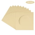 thumbnail image 2 of Tan Acid Free 7x7 Cirlce Picture Frame Mat with White Core Bevel Cut for 5x5 Pictures - Fits 7x7, 2 of 3
