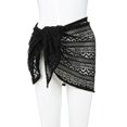 thumbnail image 5 of Women's Swimsuit Bikini Cover Up Summer Beach Wrap Skirt Lace Short Sarong for Holiday Honeymoon, 5 of 9