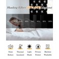 thumbnail image 5 of Red American Flag Kitchen Curtains Black White Striped US Flag Stars Cafe Short Curtains for Bathroom Blackout Window Curtain Grommet Small Window Treatment Drapes for Bedroom Living Room 42"x45"x2, 5 of 9