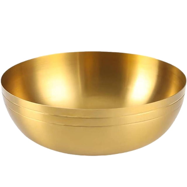 Bol à Nouilles Style Coréen Bol de Rangement Alimentaire à une Seule Couche Bol Alimentaire en Acier Inoxydable