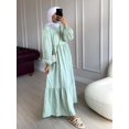 thumbnail image 2 of Muslim Dress Women Abaya Dubai Turkey Islamic Robe Arab Longue Jelaba Femme Musulman Abayas Dresses for Women Kaftan Niqab 2021S Gao Jinjia LED, 2 of 2