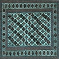 thumbnail image 1 of Ahgly Company Indoor Square Persian Light Blue Traditional Area Rugs, 4' Square, 1 of 4