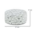 thumbnail image 2 of Southern Home Furnishings Fabric Francaise Ebony Cocktail Ottoman in Black/White, 2 of 3