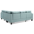 thumbnail image 5 of Maykoosh Retro Renaissance Sectional Sofa , TEAL, 5 of 9