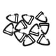 thumbnail image 3 of Paquete de 10 Piezas Hebillas de Plástico Mosquetón de Escalada Sunnimix Color Negro, 3 of 7