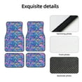 thumbnail image 4 of Pofeuu Colorful Mushrooms Print Car Foot Mat Set of 4 Pieces - All-Weather Full Set Floor Mats for Cars Trucks SUVs, 4 of 7