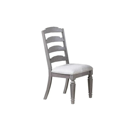 Classic Light Grey Chairs | Set of 2 for Dining | Upholstered Comfort