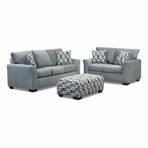 Neo Living NL700-DUSK-02-SOFA-LOVE-SET Benjamin Sofa & Loveseat Set, Dusk - 2 Piece