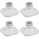 thumbnail image 1 of 4 PCS E27 Portalámparas LED Portalámparas E27 Enchufe de pared E27 Base con soporte para pasillos, escaleras, dormitorios, cocinas (AC 220-250V, blanco) esquí esquí Gafas de esquí, 1 of 5