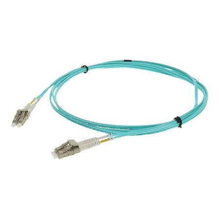 AddOn 5m LC OM4 Aqua Patch Cable - Patch cable - LC/PC multi-mode (M) to LC/PC multi-mode (M) - 5 m - 5 m - fiber optic - duplex - 50 / 125 micron - OM4 - halogen-free - aqua