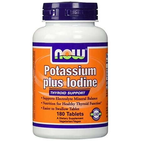 NOW Foods - POTASSIUM PLUS IODE 180 tabs