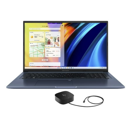 ASUS Vivobook 17X S1703 Home/Business Laptop (AMD Ryzen 7 5800H 8-Core, 17.3in 60Hz Full HD (1920x1080), AMD Radeon, 16GB RAM, 2TB PCIe SSD, Win 10 Pro) with G5 Essential Dock