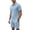 A-Sky Blue632, variant on JAJAHO Mens Short Set Summer 2 Piece Outfits Casual Solid Color Jacquard Quarter Zip Lapel Short Sleeve T Shirts Shorts Set Comfortable Lightweight Stylish Outfit
