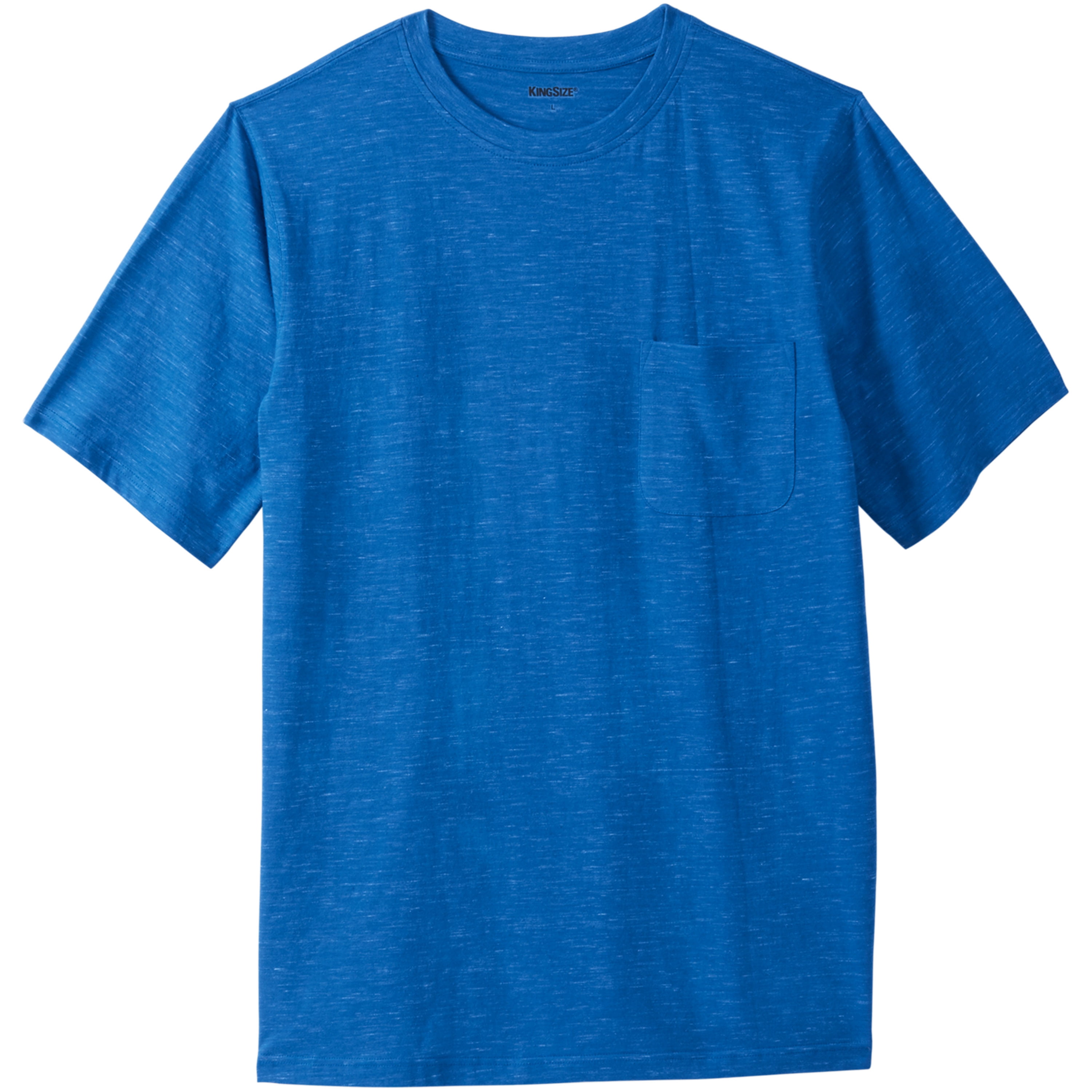 Kingsize Men's Big & Tall ShrinkLess™ Lightweight Pocket Crewneck T