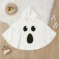 thumbnail image 2 of RMGVDSD Toddler Baby Boys Girls Halloween Clothes White Ghost Face Robe Cape Hooded Robe Hallowmas Fancy Party Kids Dress Up Outfit Cute Baby Clothes Top 3-4 Years, 2 of 8