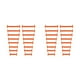 thumbnail image 1 of Qarigey 16 Uds. De cordones elásticos para atar, herramienta gratuita, accesorios para zapatos, hebillas de silicona para niños, hebilla para cordones Naranja 2piezas Qarigey CBP016178, 1 of 5
