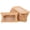 brown, variant on 50PCS Paper Pillow Gift Box Transparent PVC Window Box Used for Birthday Parties Christmas Wedding Packaging Jewelry Candy