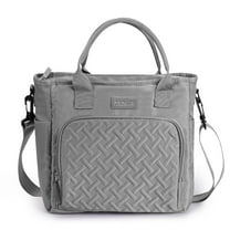 Spencer Lunch Bag Lunch Box Leakproof Insulated Lunch Cooler Bag for Women, Large Lunch Tote Bag with Side Pockets & Adjustable Shoulder Strap for Work Camping Picnic, Gray