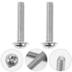thumbnail image 4 of 60 piezas M4 X 30 mm tornillos de máquina de cabeza cruzada redonda tornillo de máquina de cruz de plata para fijar Furni, 4 of 5