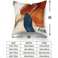 thumbnail image 5 of Boho Mid Century Modern Pillow Covers 18X18 in Navy Blue Burnt Orange Abstract Pillow Cases Set of 2 Aesthetic Geometric Minimalist Throw Pillows Home Decor for Room Couch Sofa Patio Porch, 5 of 6
