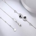 thumbnail image 3 of Pulsera Tobillera Mujer Colgante Plata Esterlina Cadena Tobillo Ajustable 20cm JAMW Sencillez, 3 of 5