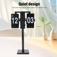 thumbnail image 3 of 12hours Flip Desk Shelf Clock,Auto Flip Desk Table Clock Auto Flip Clock Retro Flip Down Clock for Living Room Bedroom Study Outdoor, 3 of 7