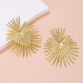 thumbnail image 4 of Gold Personalized Heart Shape Drop Earrings Women Girls Bohemian Exaggerated Irregular, 4 of 5