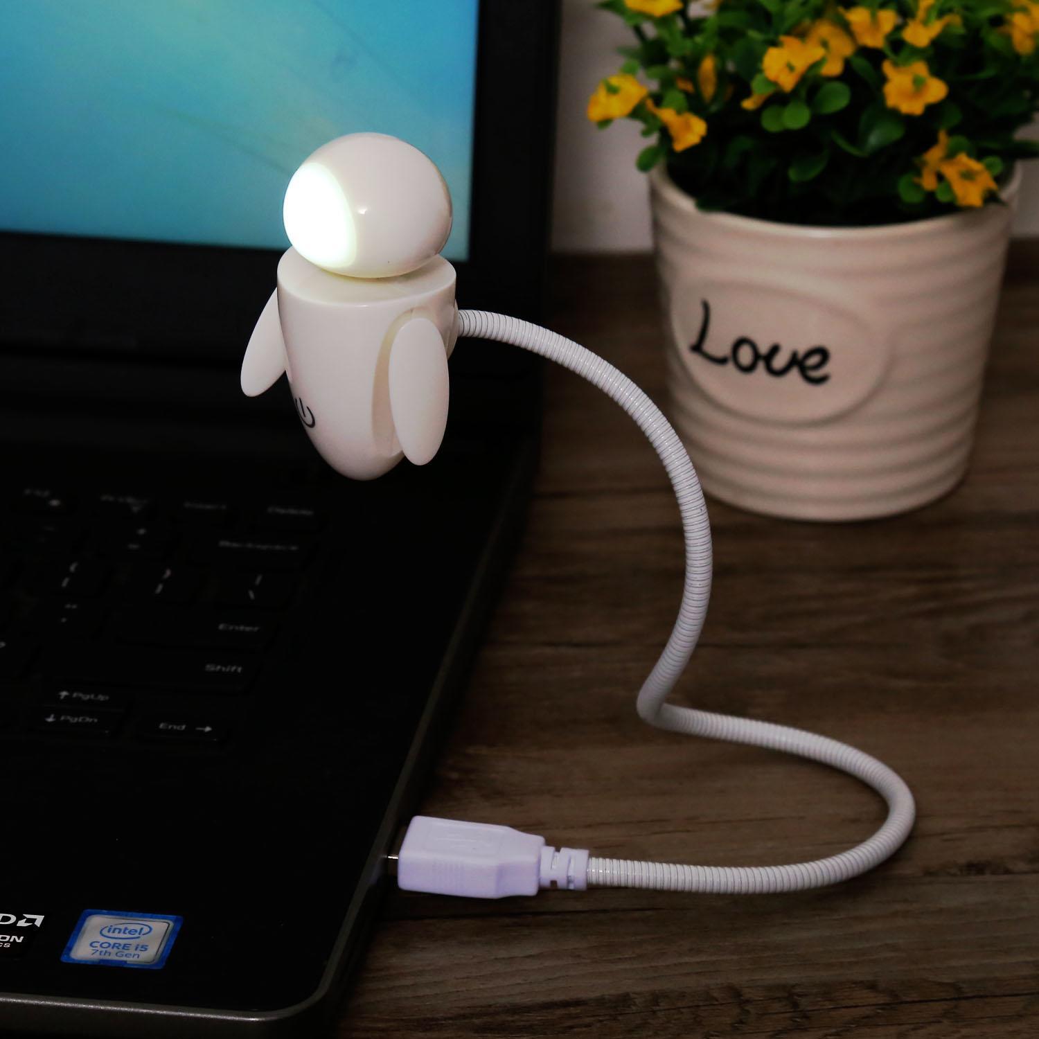 Adorable Doll LED USB Reading Lamp Touch Control Dimmable Computer Desk