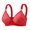 Red, variant on Push Up Bras for Women Front Closure Lace Wireless Bralette Womens Seamless Jelly Bras
