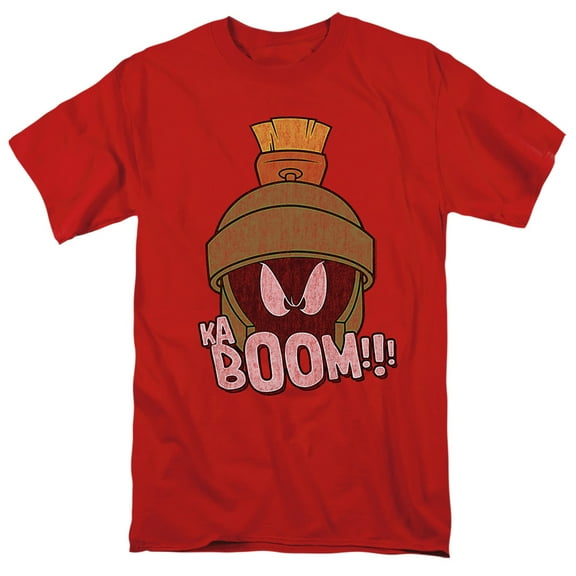 Looney Tunes Kaboom S/S Adult 18/1 T-Shirt Red