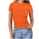thumbnail image 1 of Eres Más Que una Camisa de Puntuación de Prueba Sexy de Manga Corta Lentejuelas Suelta Camisa de Blusa con Cuello en V, Poliéster, 1 of 6