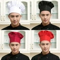 thumbnail image 4 of 856Store Stylish Warm Hat，Professional Stretchy Adjustable Men Cap Kitchen Cook Baker Catering Chef Hat, 4 of 8