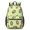 Hedgehog and Pot, variant on Hedgehog and Daisy Blue Pattern 17" School Backpacks for Teens,Waterproof Oxford Fabric,S-Shape Padded Straps for School,Travel,Hiking,Camping