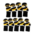 thumbnail image 1 of 9 piezas de hierro de punto cubre el conjunto cabeza con Negro shamjiam Cubierta de cabeza de hierros de golf, 1 of 7