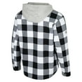 thumbnail image 3 of Men's Colosseum Black/White Texas Longhorns Buffalo Plaid Full-Zip Jacket, 3 of 3