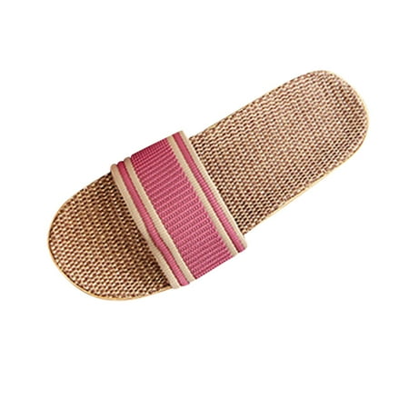 

HSMQHJWE Slipper Boots For Women Fuzzy Womens Slippers Shoes Slippers Women S Fashion Beach -Slip Flat Indoor Linen Open Toe Home Women S Slipper Womens Plush Slippers Size 10