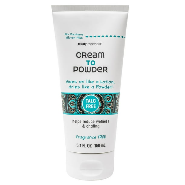 Ecopresence CREAM TO POWDER Fragrance Free Lotion; Talc Free, Anti